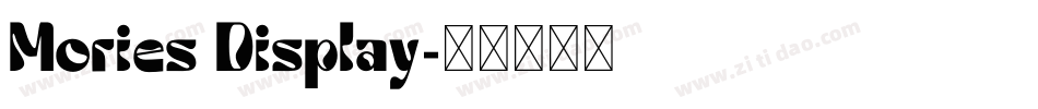Mories Display字体转换